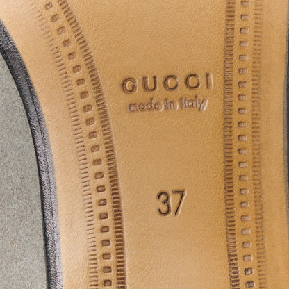 Gucci Suede Horsebit Womens Jordaan Loafers 37 New Fango 8 of 11