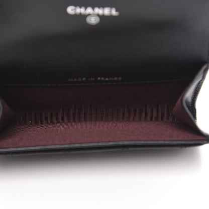 Chanel Lambskin Quilted Flap Card Holder Black 5 of 8