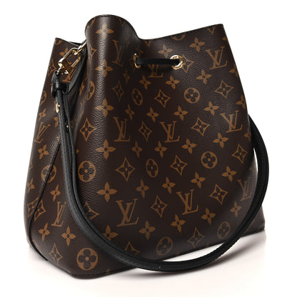 Louis Vuitton Monogram Neonoe MM Black 3 of 10