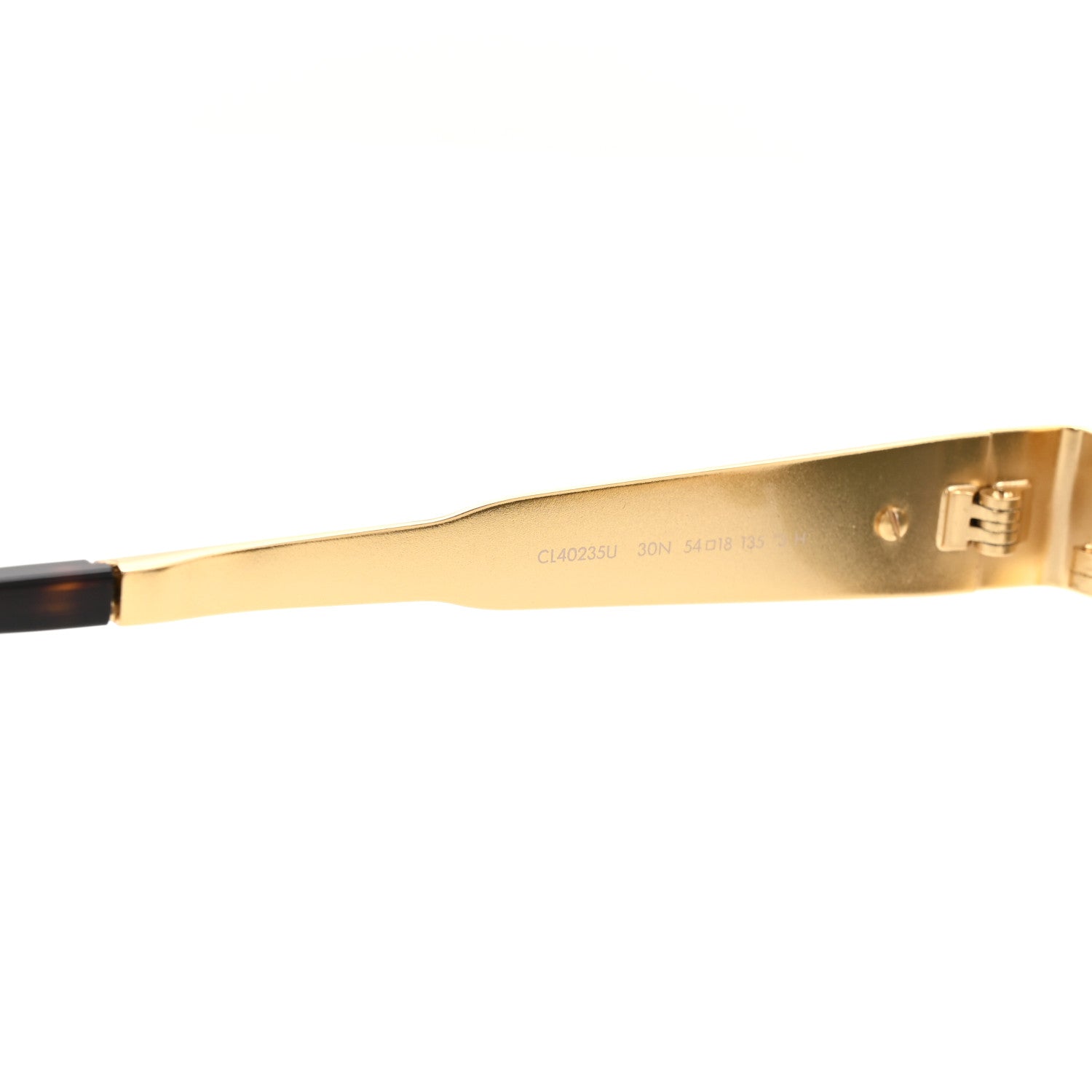 Celine Metal Triomphe 01 Sunglasses CL40235U Gold Green 6 of 7