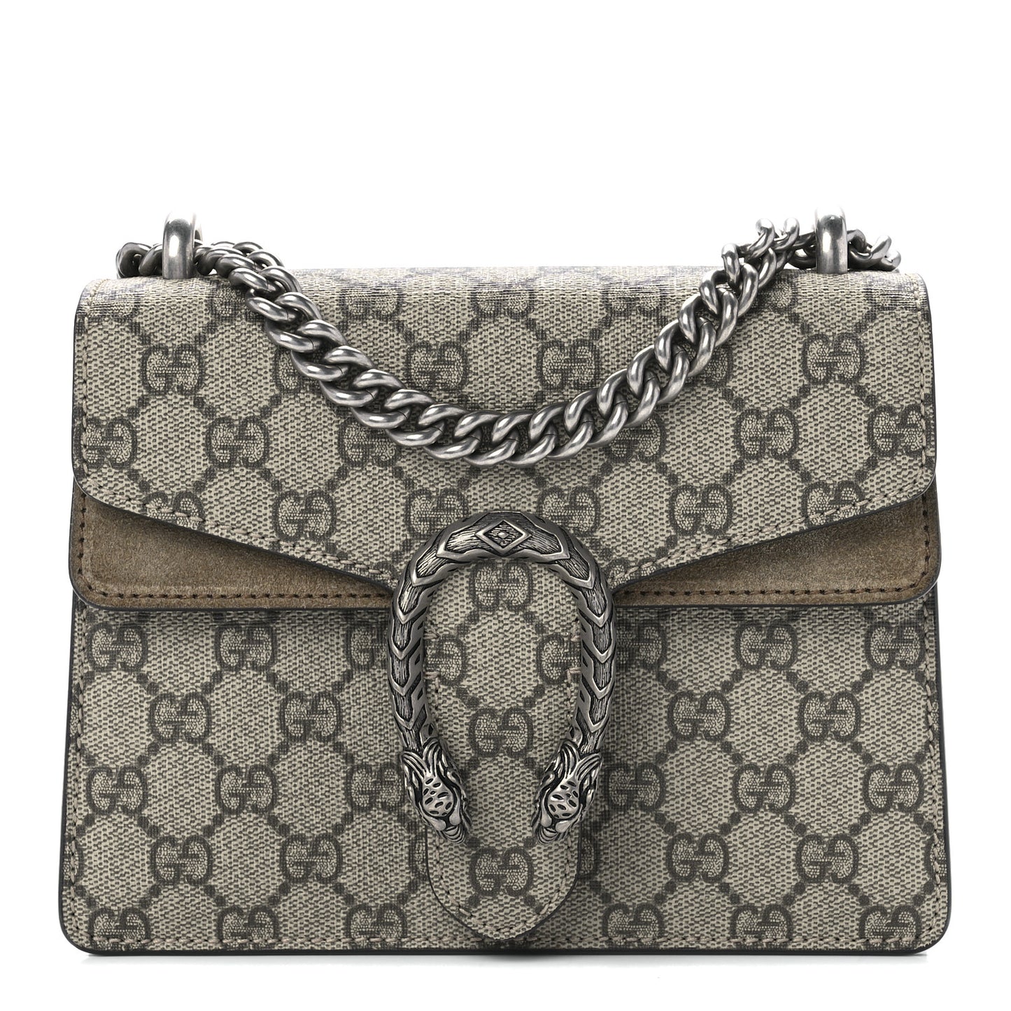 GG Supreme Monogram Mini Dionysus Shoulder Bag Taupe