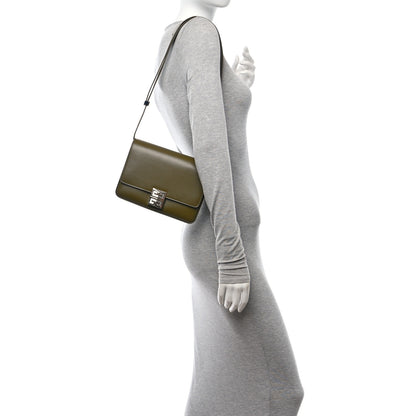 Givenchy Box Calfskin Medium 4G Shoulder Bag Dark Khaki 2 of 9