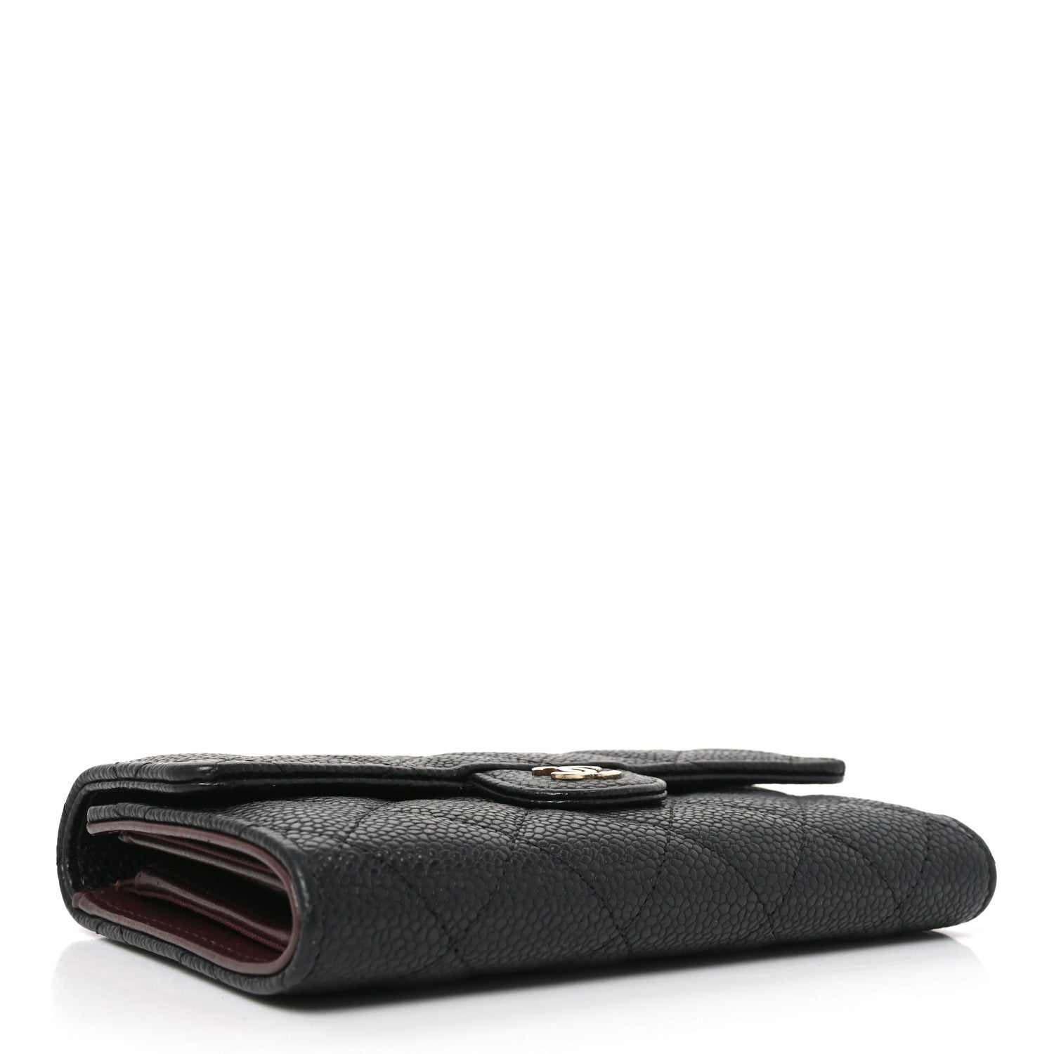 Chanel Caviar Quilted Medium Flap Wallet Black 4 of 8