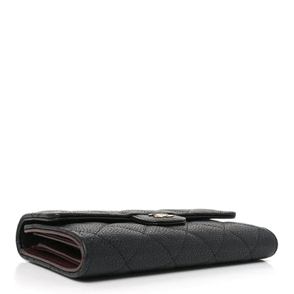 Chanel Caviar Quilted Medium Flap Wallet Black 4 of 8