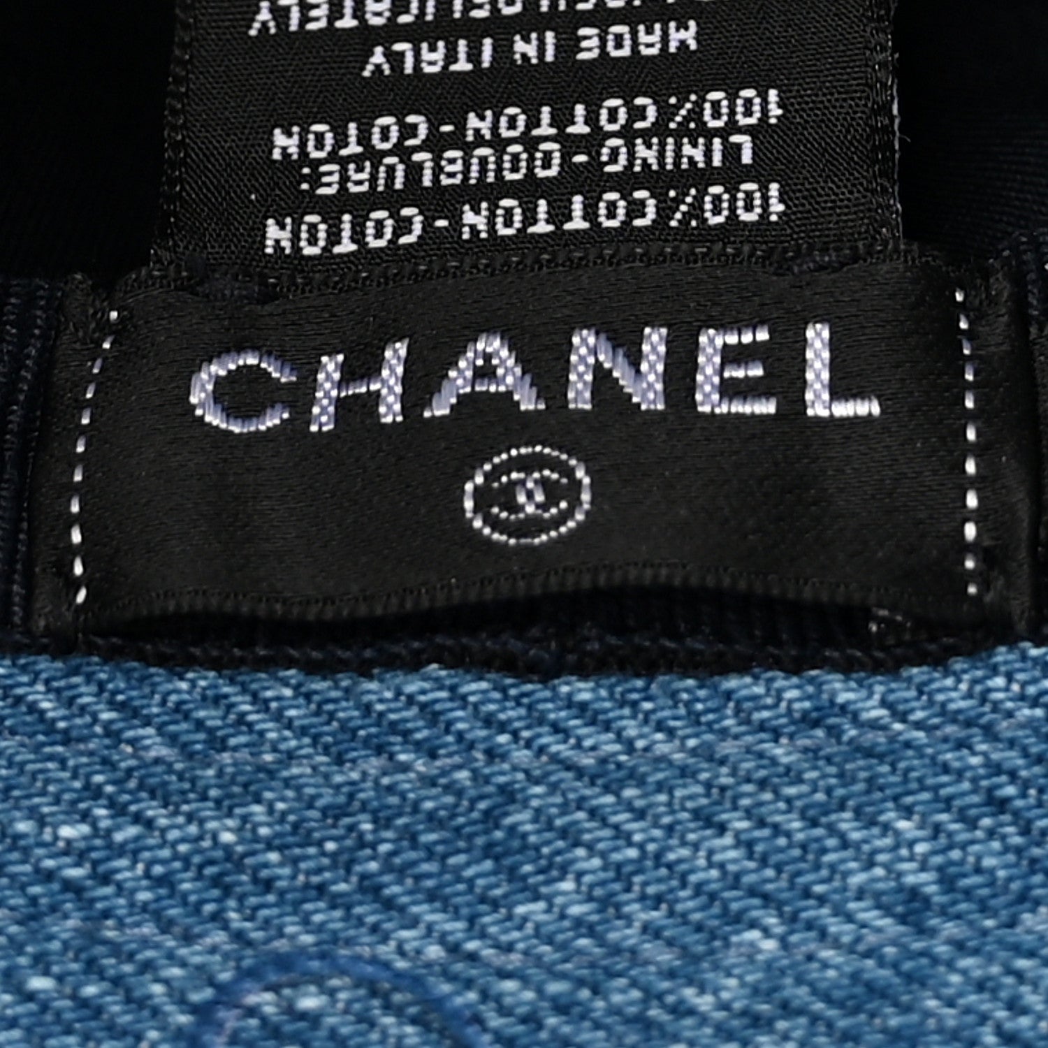 Chanel Denim Mood Cloche Bucket Hat L Blue 8 of 9