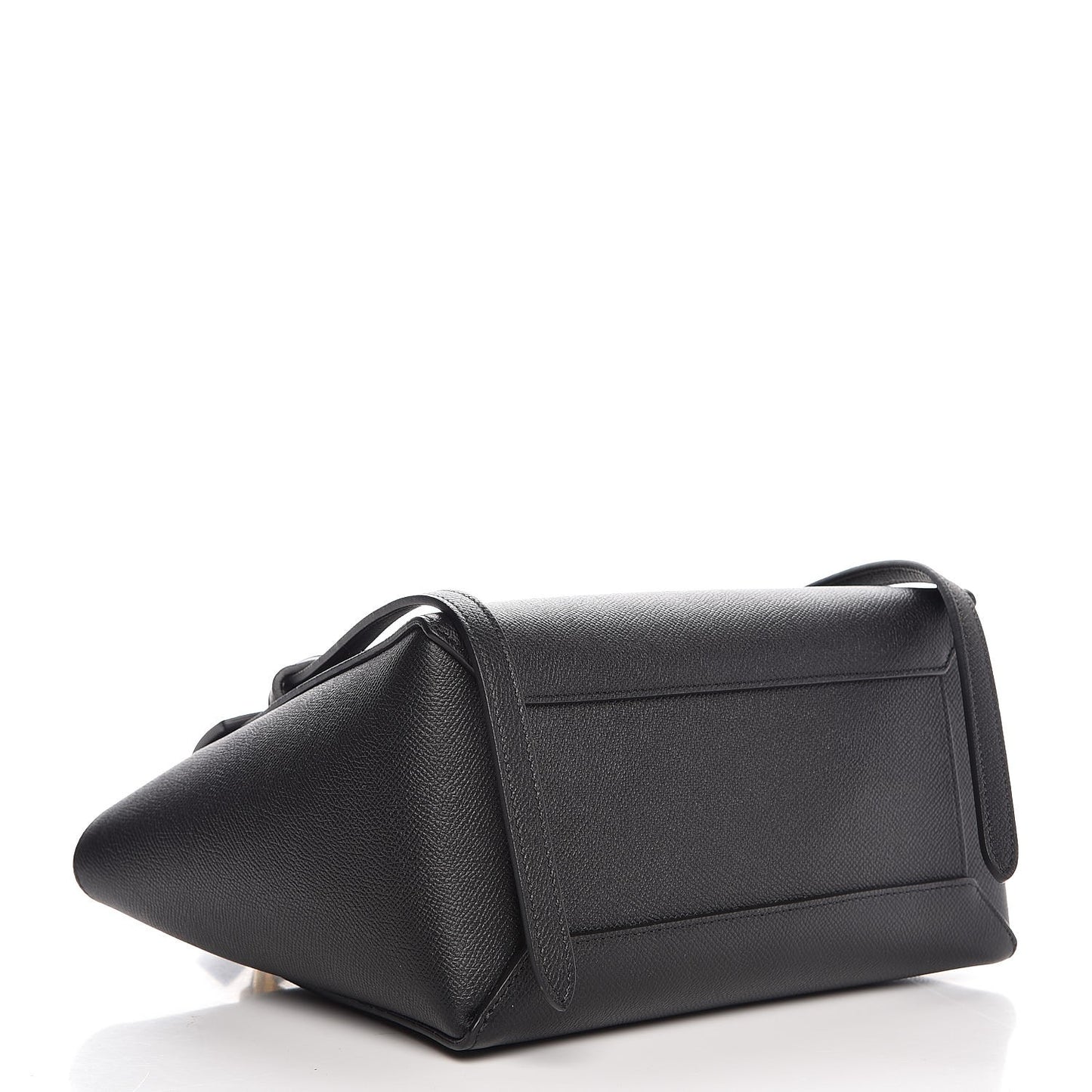 Grained Calfskin Micro Belt Bag Black