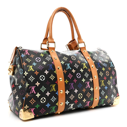 Louis Vuitton Monogram Multicolor Keepall 45 Black 2 of 11