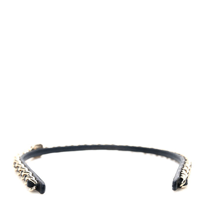 Chanel Metal Lambskin CC Turnlock Chain Headband Gold Black 5 of 8