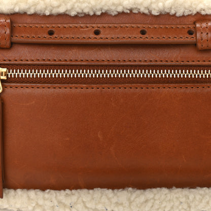 Saint Laurent Shearling Monogram Lou Belt Bag Beige 7 of 12