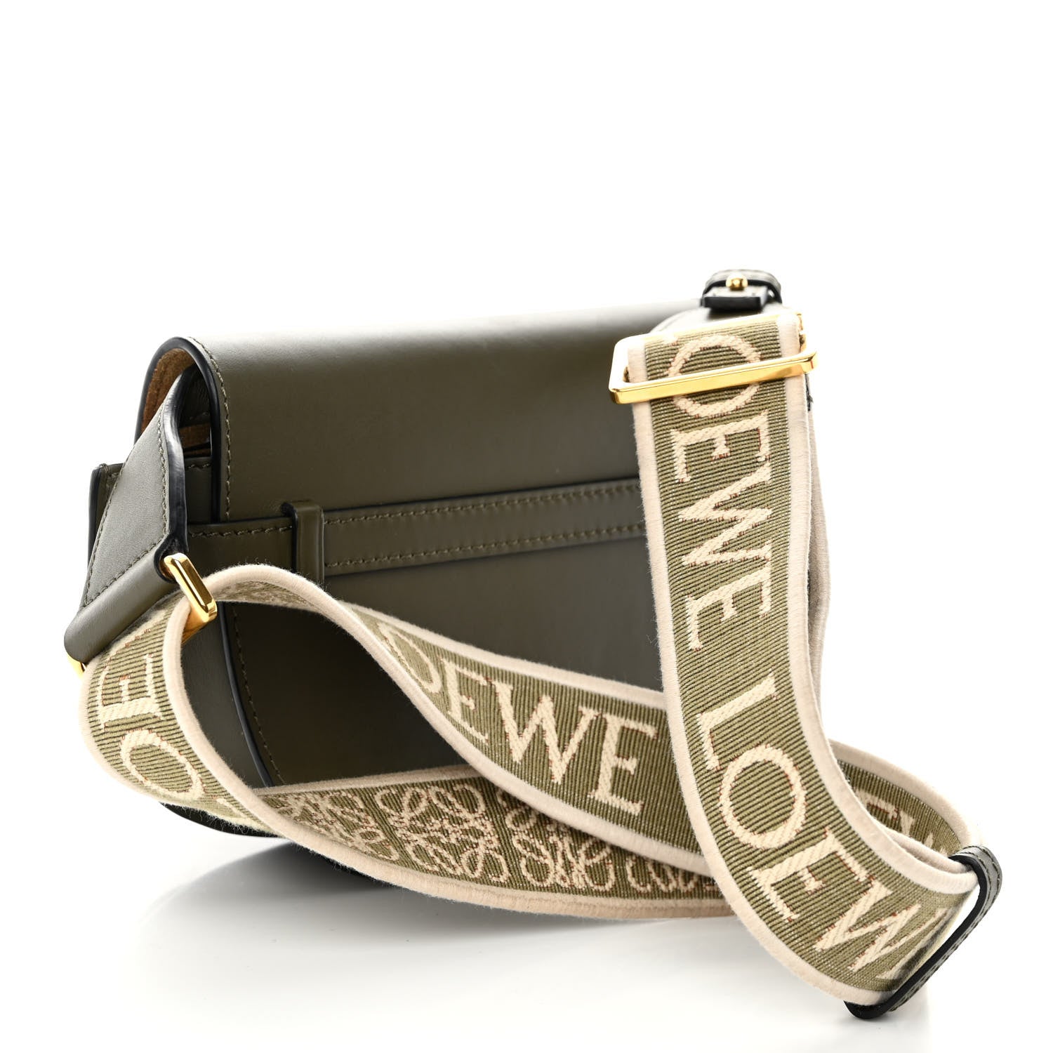 Loewe Calfskin Jacquard Mini Gate Dual Bag Autumn Green 3 of 9