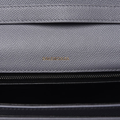 Balenciaga Grained Calfskin Logo S Ville Day Bag Gris Perle Fonce White 6 of 11