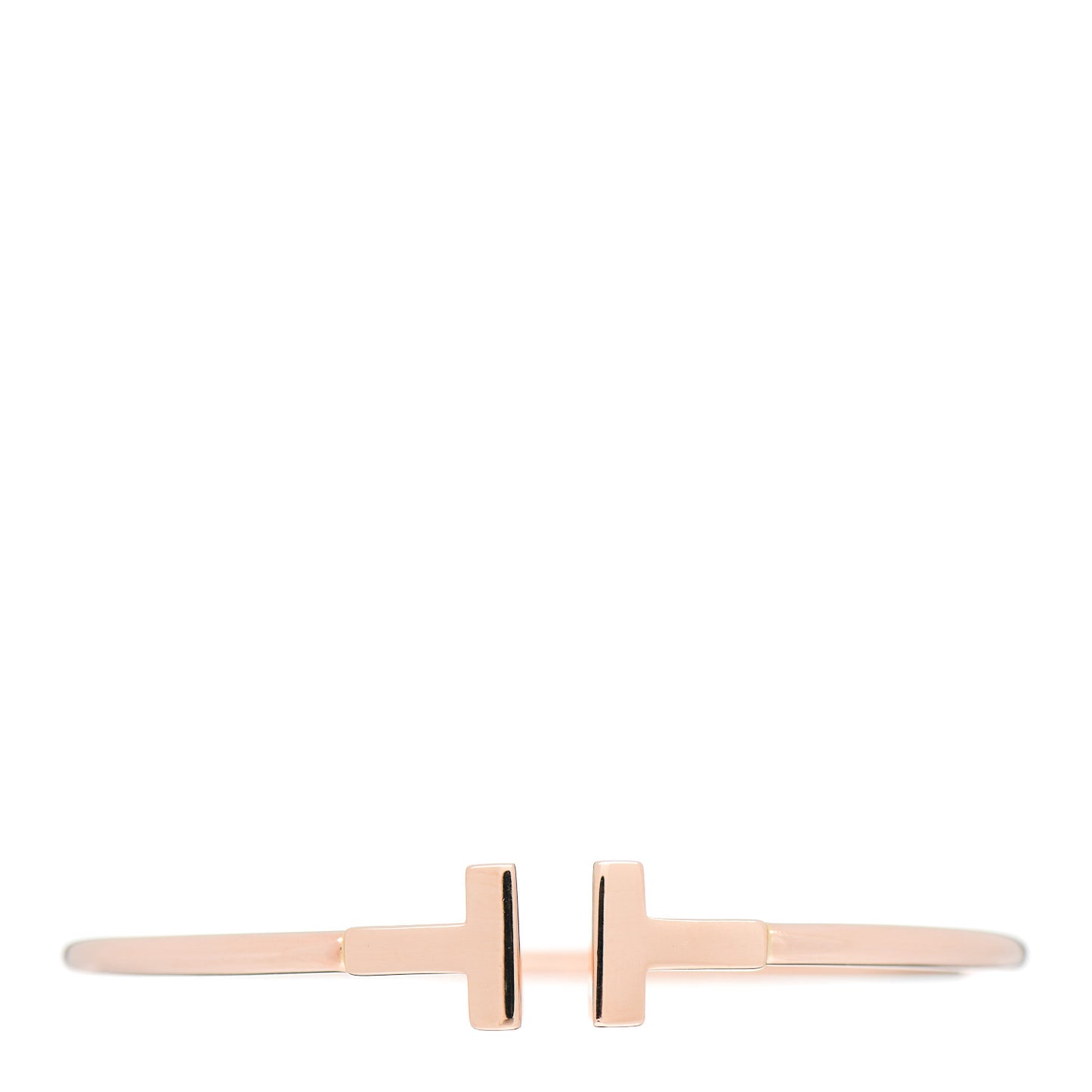 18K Rose Gold T Wire Bracelet