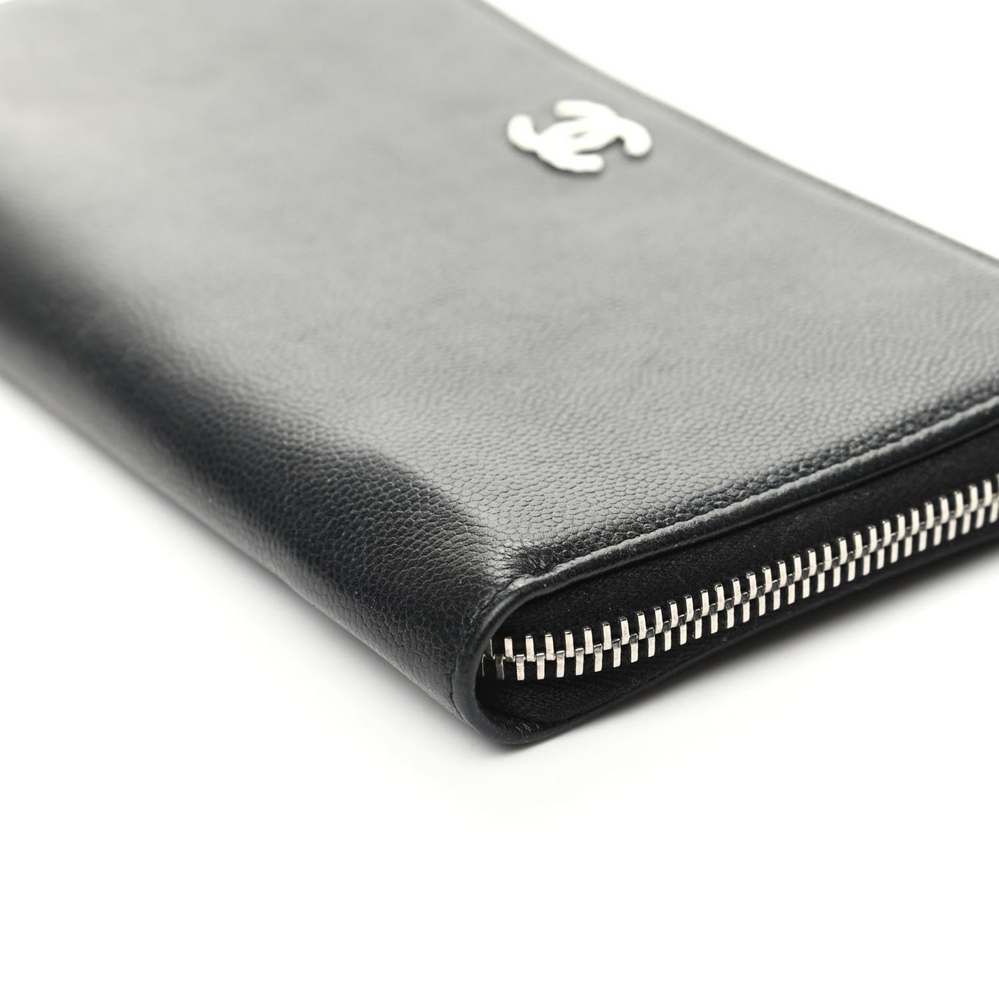 Caviar Sevruga Zip Around Wallet Black
