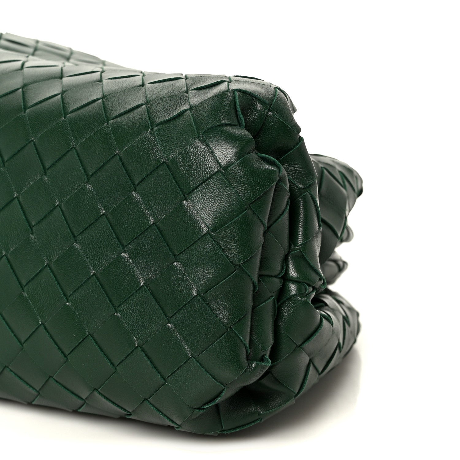 Bottega Veneta Nappa Maxi Intrecciato The Pouch Oversized Clutch Racing Green 11 of 11