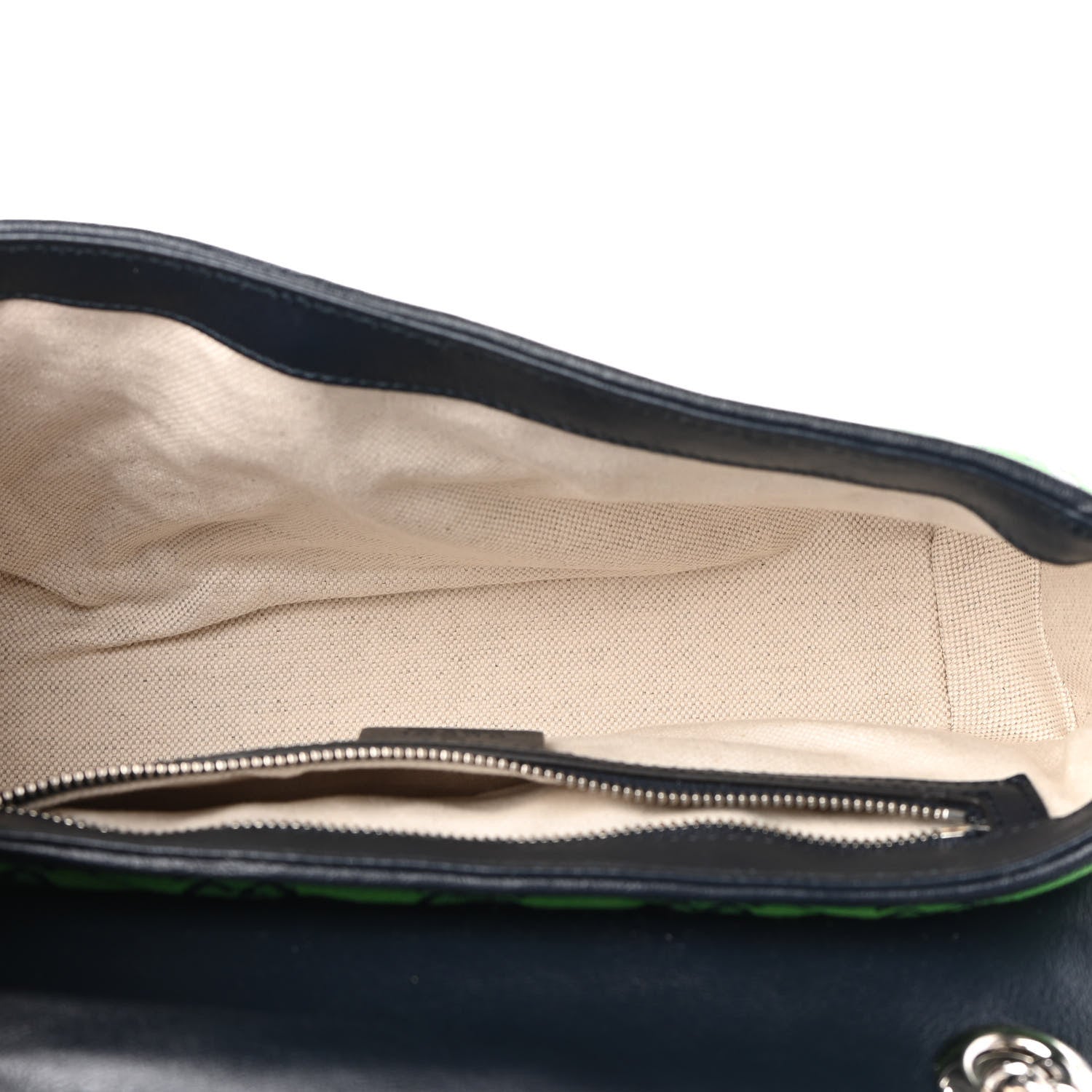 Gucci Monogram Multicolor Matelasse Diagonal Small GG Marmont Shoulder Bag Green Blue 5 of 9