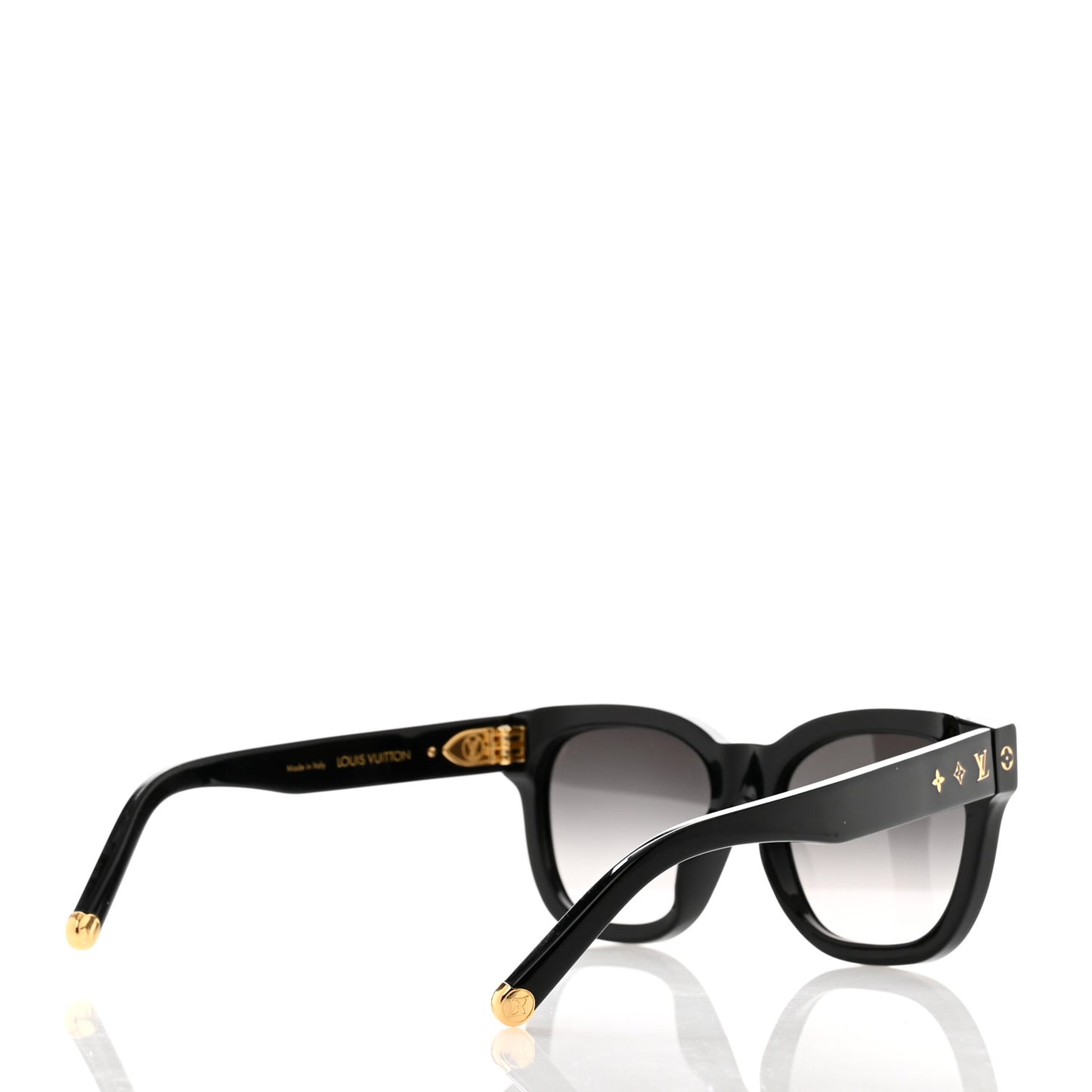 Acetate My Monogram Square Sunglasses Z1523E Black