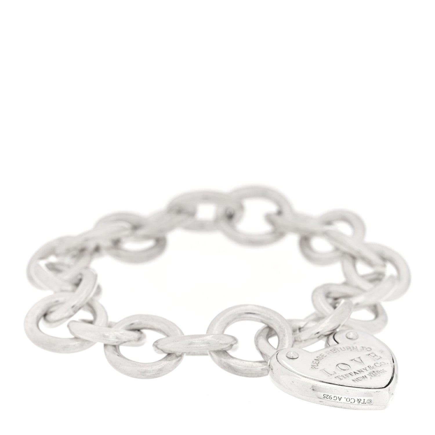 Tiffany Sterling Silver Return to Tiffany Love Lock Bracelet 1 of 3