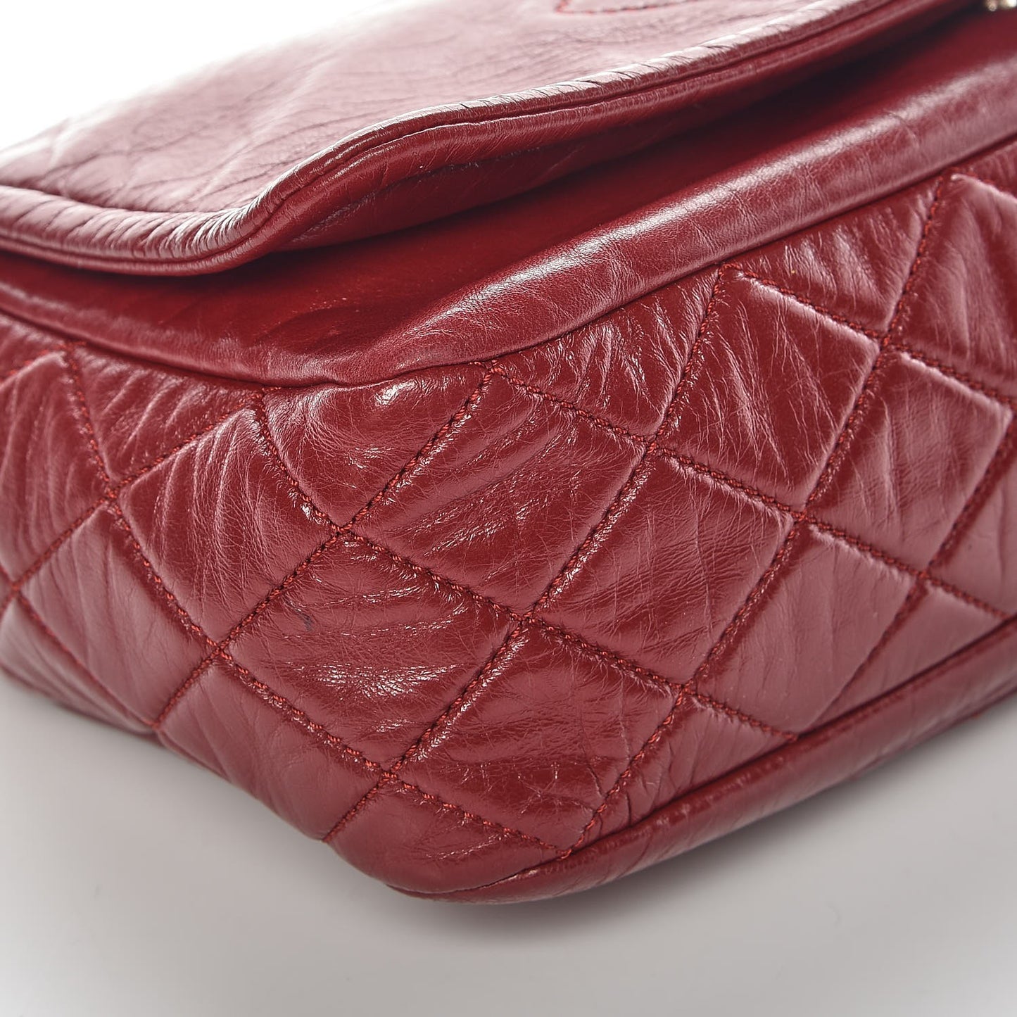 Calfskin Medium Timeless CC Flap Dark Red