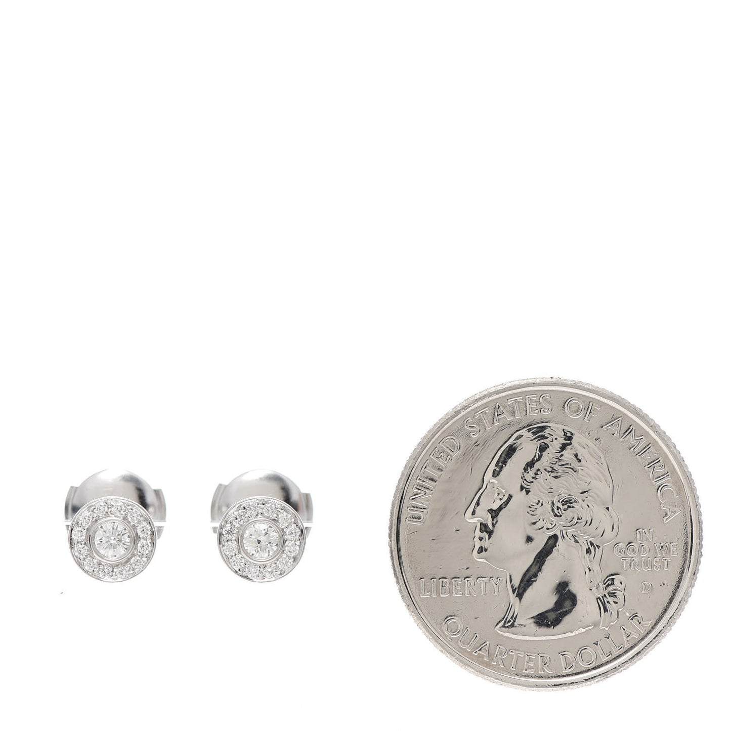 Platinum Diamond Mini Circlet Earrings