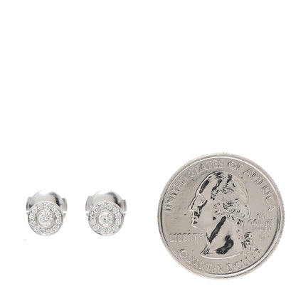 Tiffany Platinum Diamond Mini Circlet Earrings 2 of 4