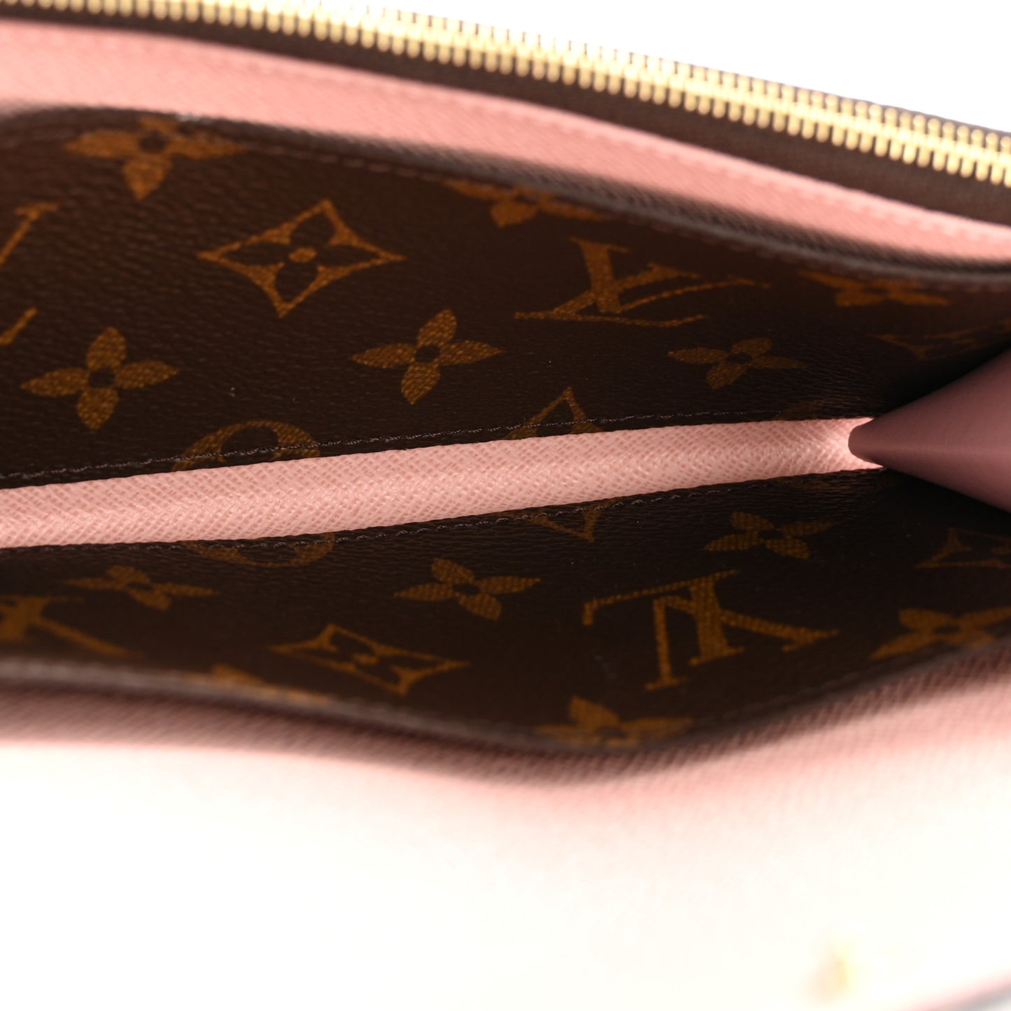 Monogram Emilie Wallet Rose Ballerine
