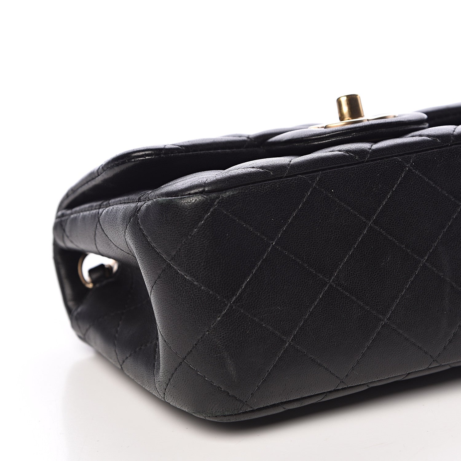 Chanel Lambskin Quilted Mini Square Flap Black 9 of 12