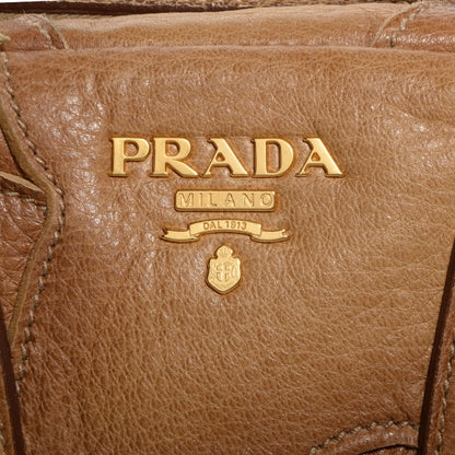 Prada Cervo Patchwork Fringe Dome Satchel Naturale 3 of 11