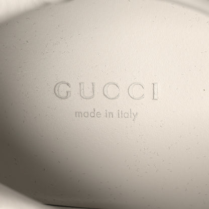 Gucci Calfskin Interlocking G Perforated Womens Ace Sneakers 38.5 White Grey Sky 9 of 10