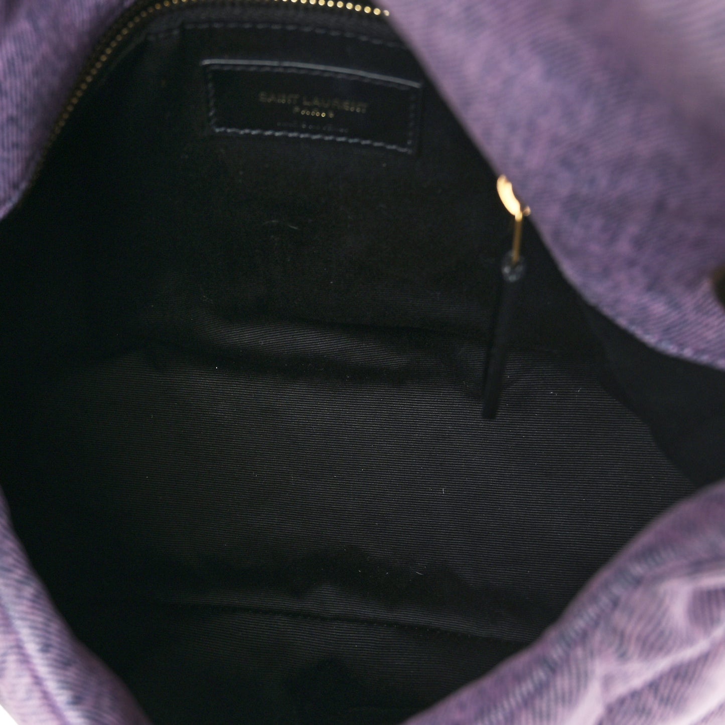 Denim Quilted Loulou Puffer Monogram Chain Satchel Bleached Lilac