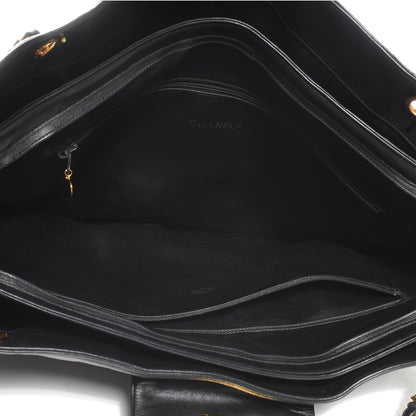Chanel Lambskin Quilted Weekender Bag Black 5 of 7