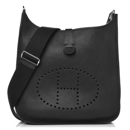 Hermes Taurillon Clemence Evelyne III GM Black 1 of 8