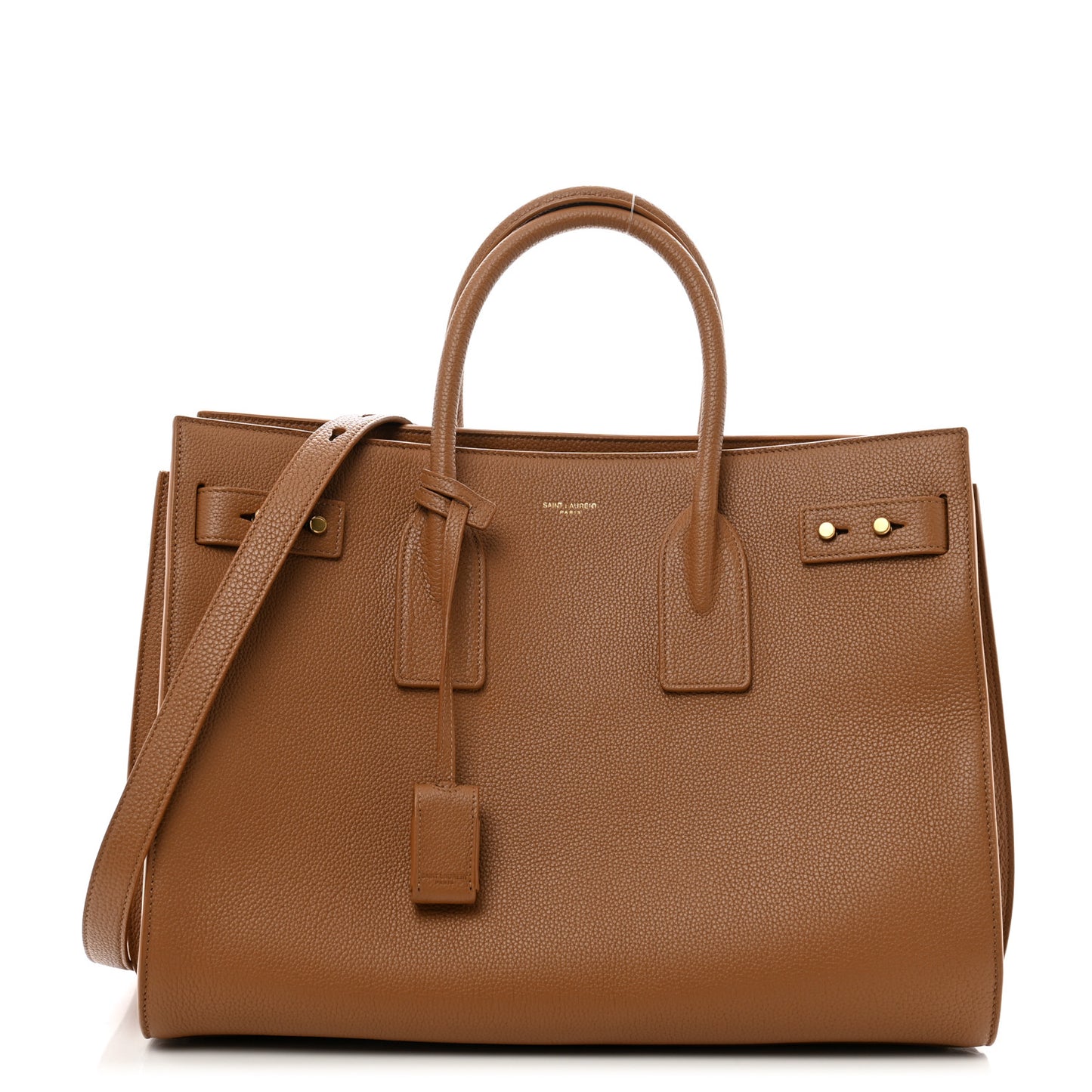 Grained Calfskin Large Souple Sac De Jour Cinnamon