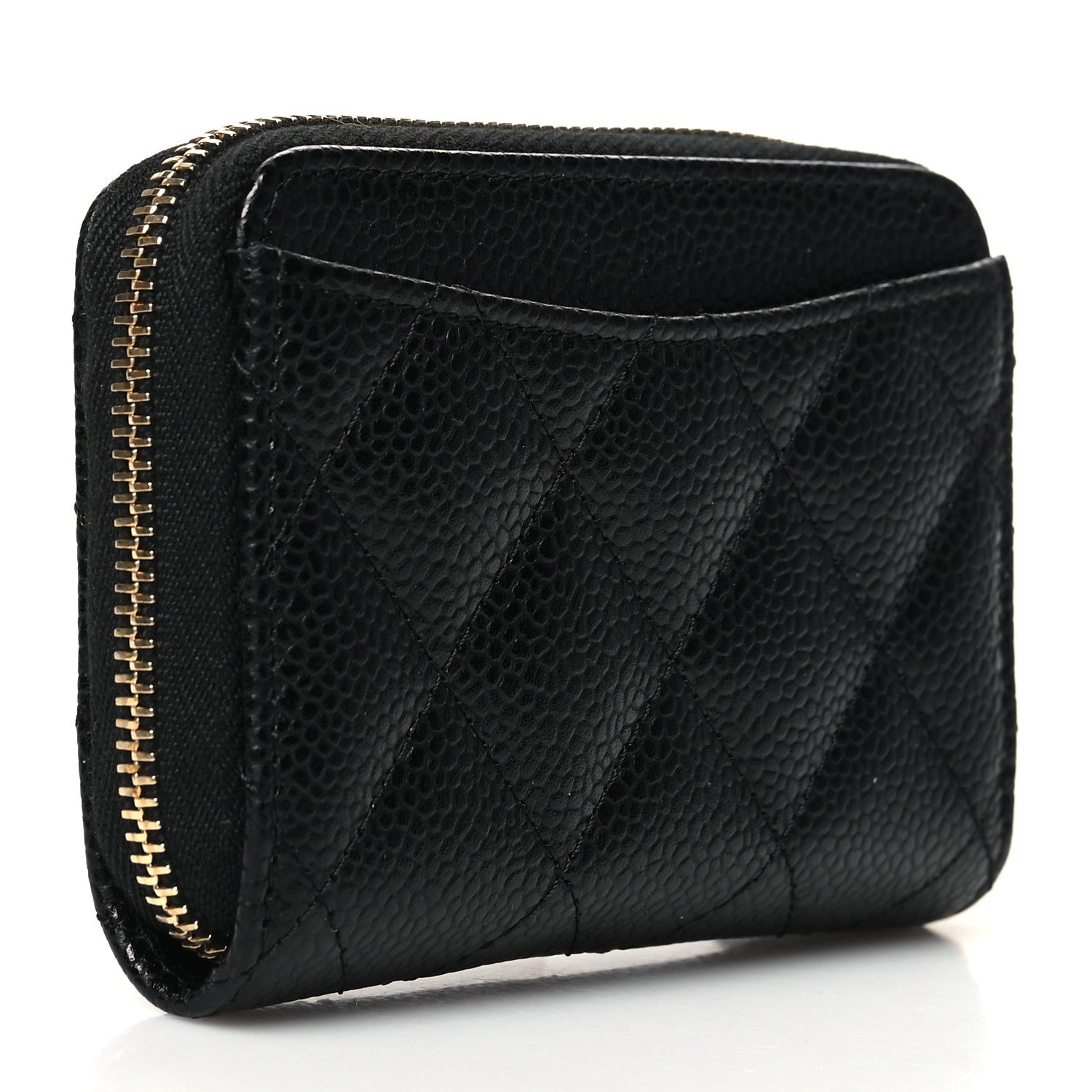 Chanel Caviar Quilted Classic Zipped Coin Purse Black 3 of 11