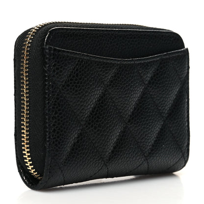 Chanel Caviar Quilted Classic Zipped Coin Purse Black 3 of 11