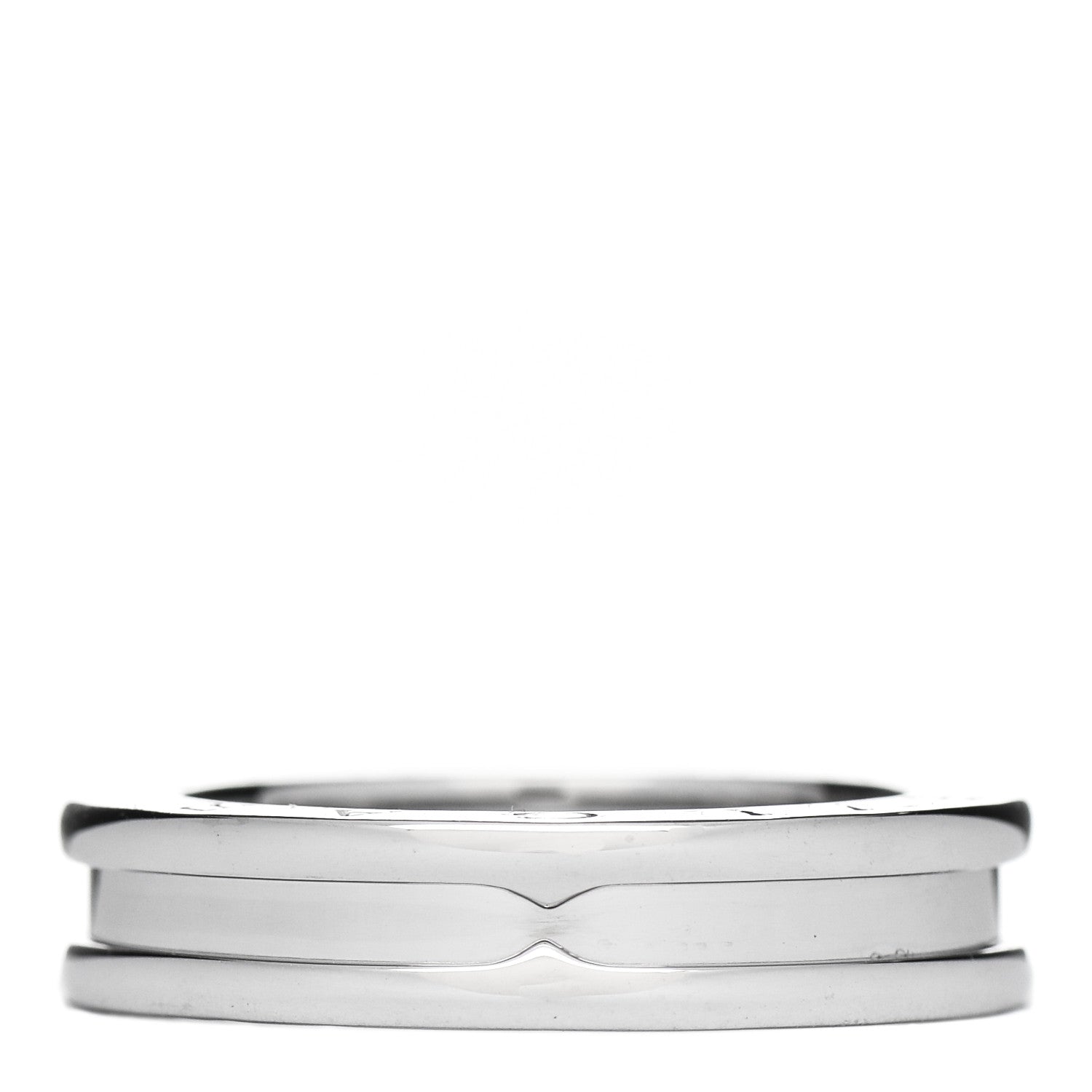 Bulgari 18K White Gold B.Zero1 One-Band Ring 52 6 3 of 5