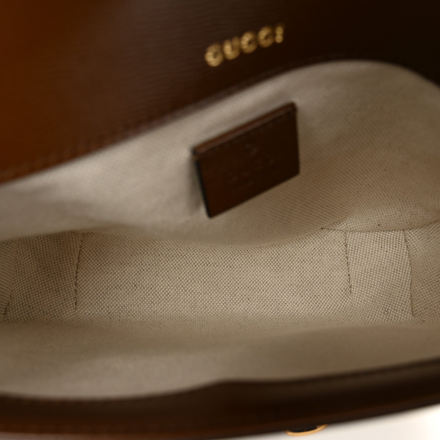 Gucci GG Supreme Monogram Web Mini Horsebit 1955 Shoulder Bag Beige Ebony Brown Sugar 5 of 10