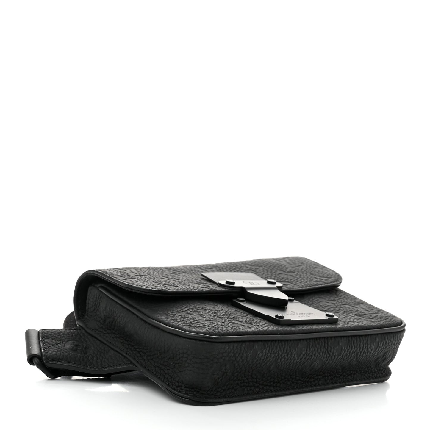 Taurillon Monogram S Lock Sling Bag Black