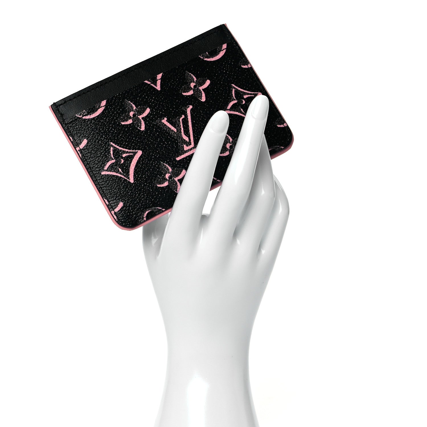 Louis Vuitton Monogram Fall for You LV Side-Up Card Holder Black 2 of 8