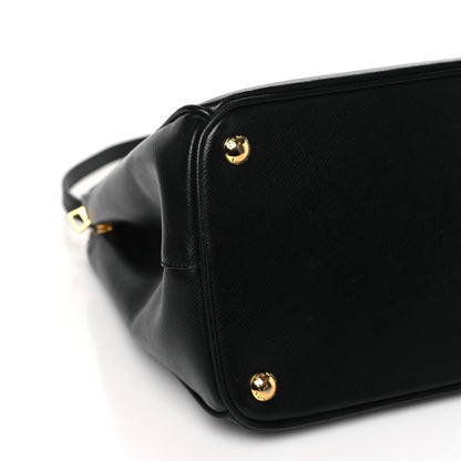 Prada Saffiano Medium Galleria Double Zip Tote Black 9 of 13