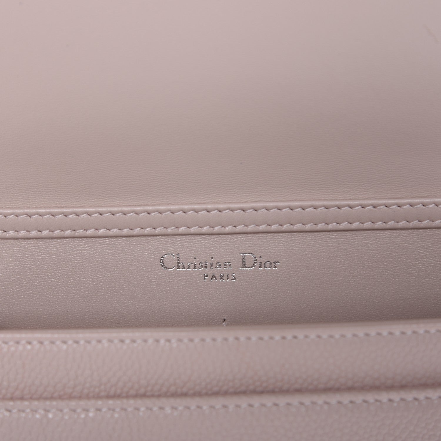 Christian Dior Grained Calfskin Diorama Wallet on Chain Pouch Rose Poudre 6 of 8