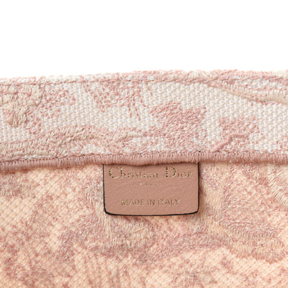 Christian Dior Canvas Embroidered Medium Dioriviera Toile De Jouy Book Tote Rose 8 of 10