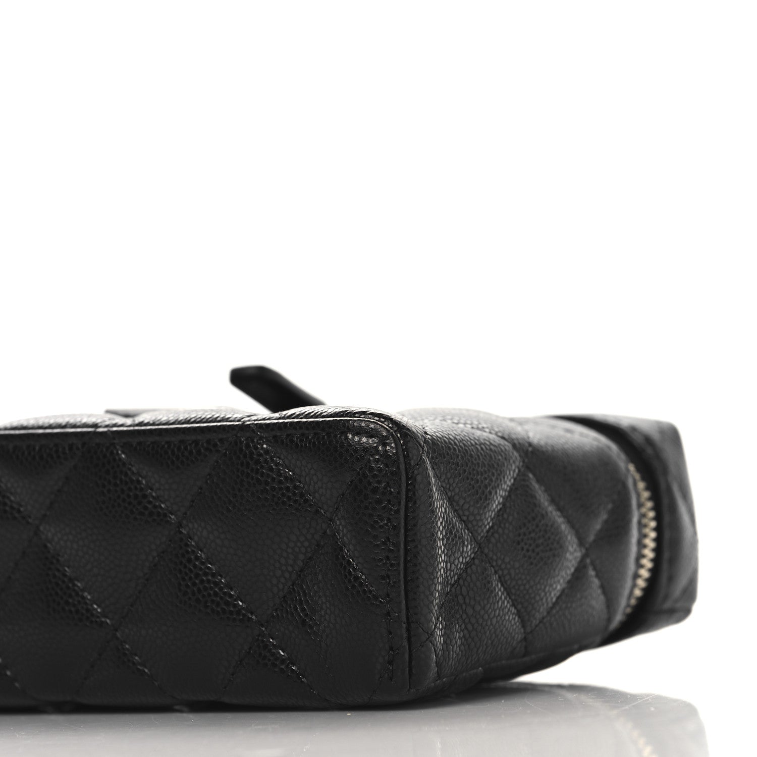 Chanel Caviar Quilted Top Handle Slim Vanity With Chain Black 10 of 11