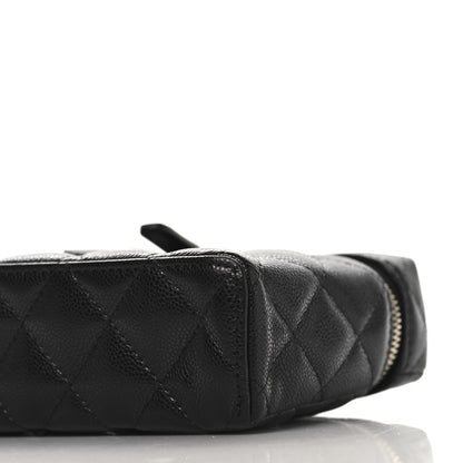 Chanel Caviar Quilted Top Handle Slim Vanity With Chain Black 10 of 11