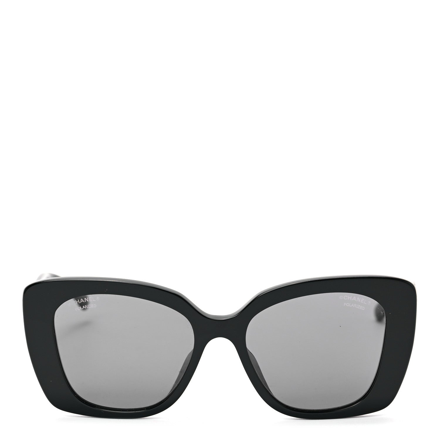 Chanel Acetate Strass Polarized Square Sunglasses 5422-B-A Black 2 of 7