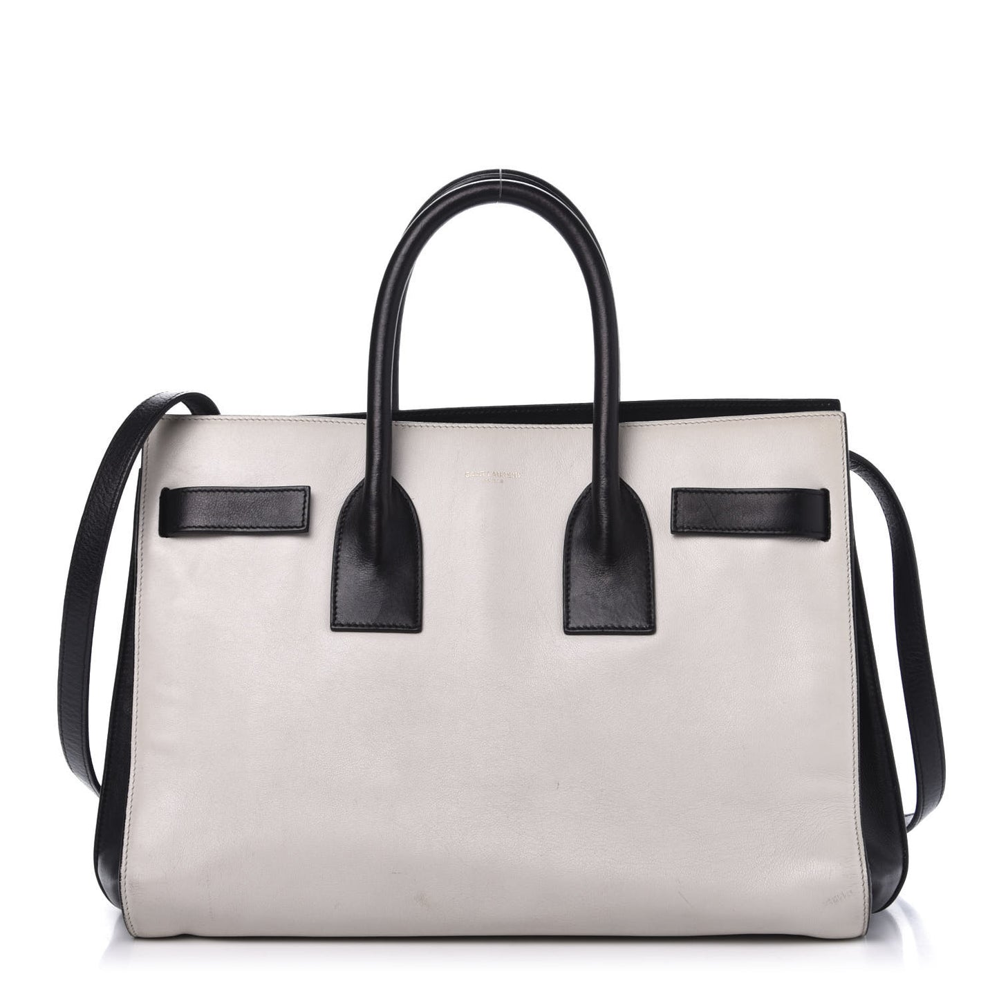 Calfskin Small Sac De Jour White Black