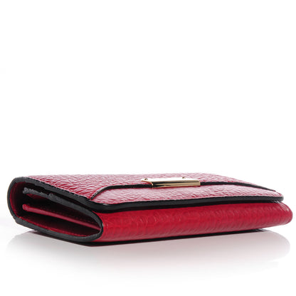 Burberry Signature Grain Leather Continental Wallet Military Red 4 of 8