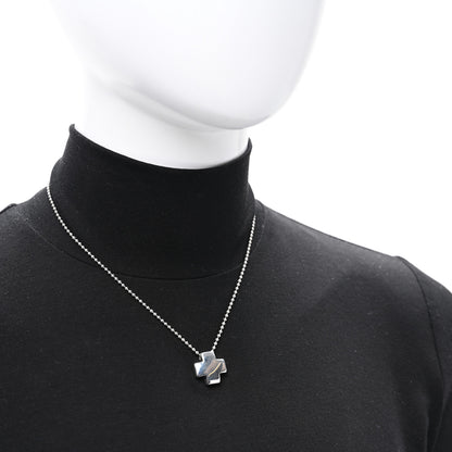 Tiffany Sterling Silver Square Cross Pendant Necklace 2 of 4