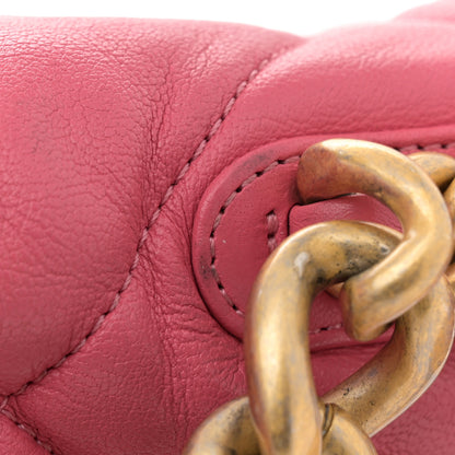 Chanel Lambskin Quilted Large Chanel 19 Flap Dark Pink 19 of 19