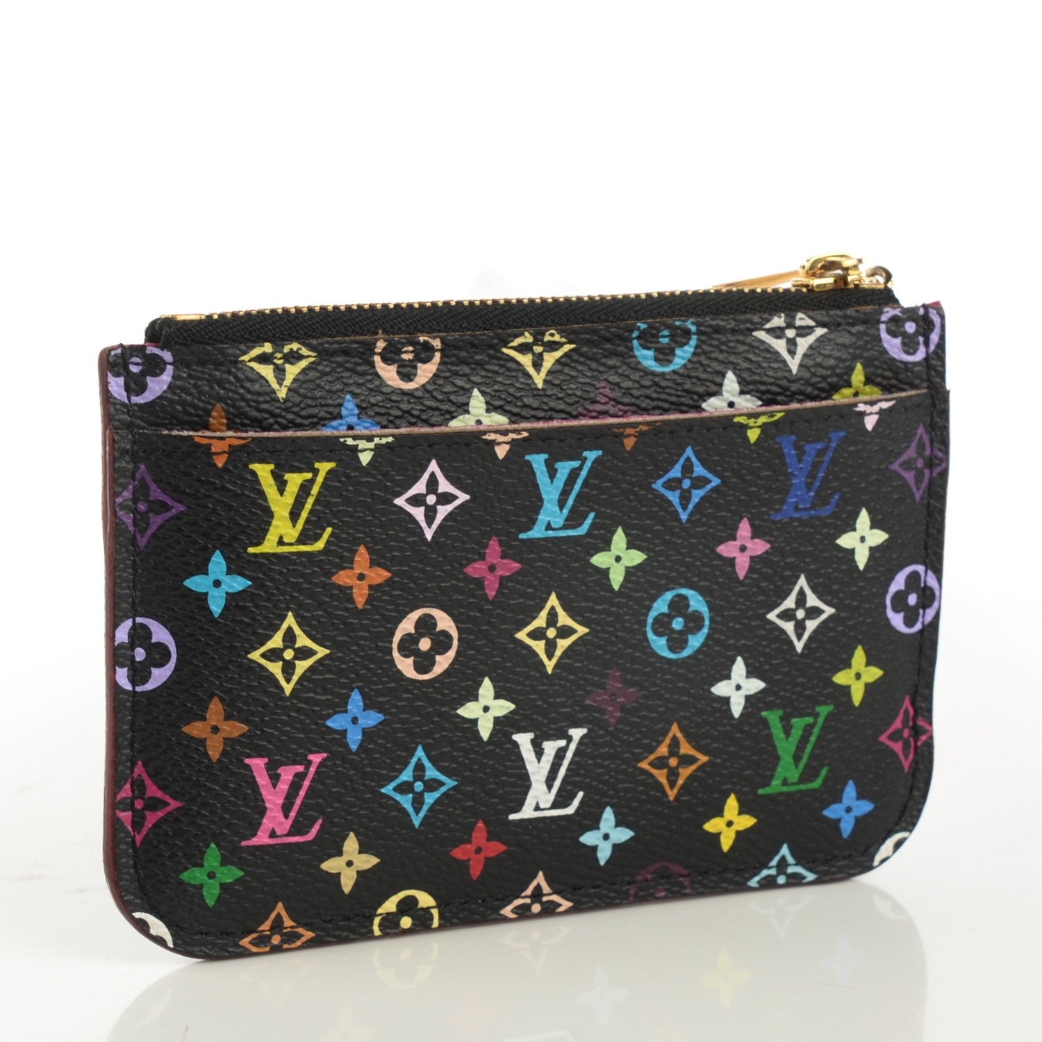 Louis Vuitton Monogram Multicolor Key Pouch Black Grenade 3 of 7