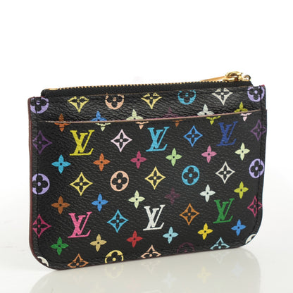 Louis Vuitton Monogram Multicolor Key Pouch Black Grenade 3 of 7